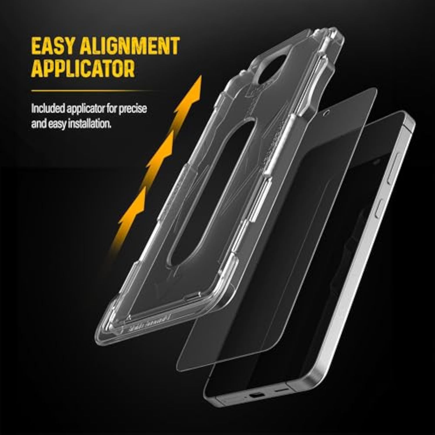 Designed For Samsung Galaxy S25 Tempered Glass Screen Protector [Fingerprint Compatible] With Camera Lens Guard (Applicator Included)