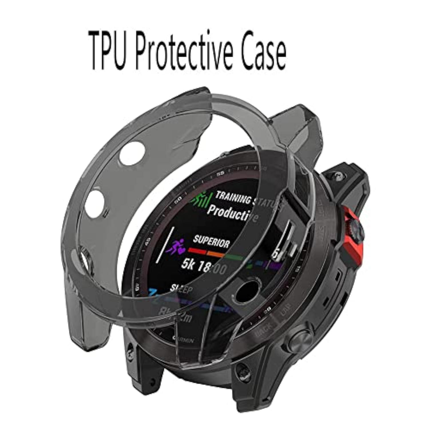 Watch Screen Protector (3+1Pack) Compatible For Garmin Fenix 7X 51Mm / 7X Solar / 7X Sapphire Solar, Tempered Glass Film Anti-Scratch High Definition Full Coverage And Soft Tpu Protective Case