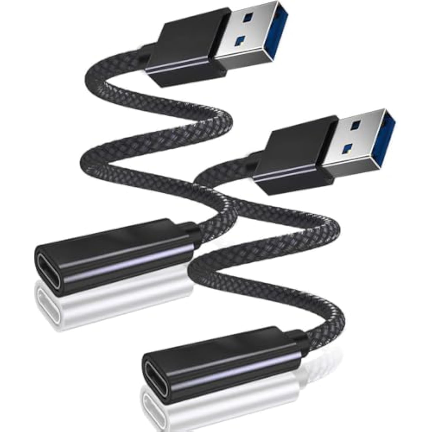 Usb C Female To Usb 3.0 Male Cable Adapter 3.3Ft 2Pack,5Gbps Gen 1 Type A Conn