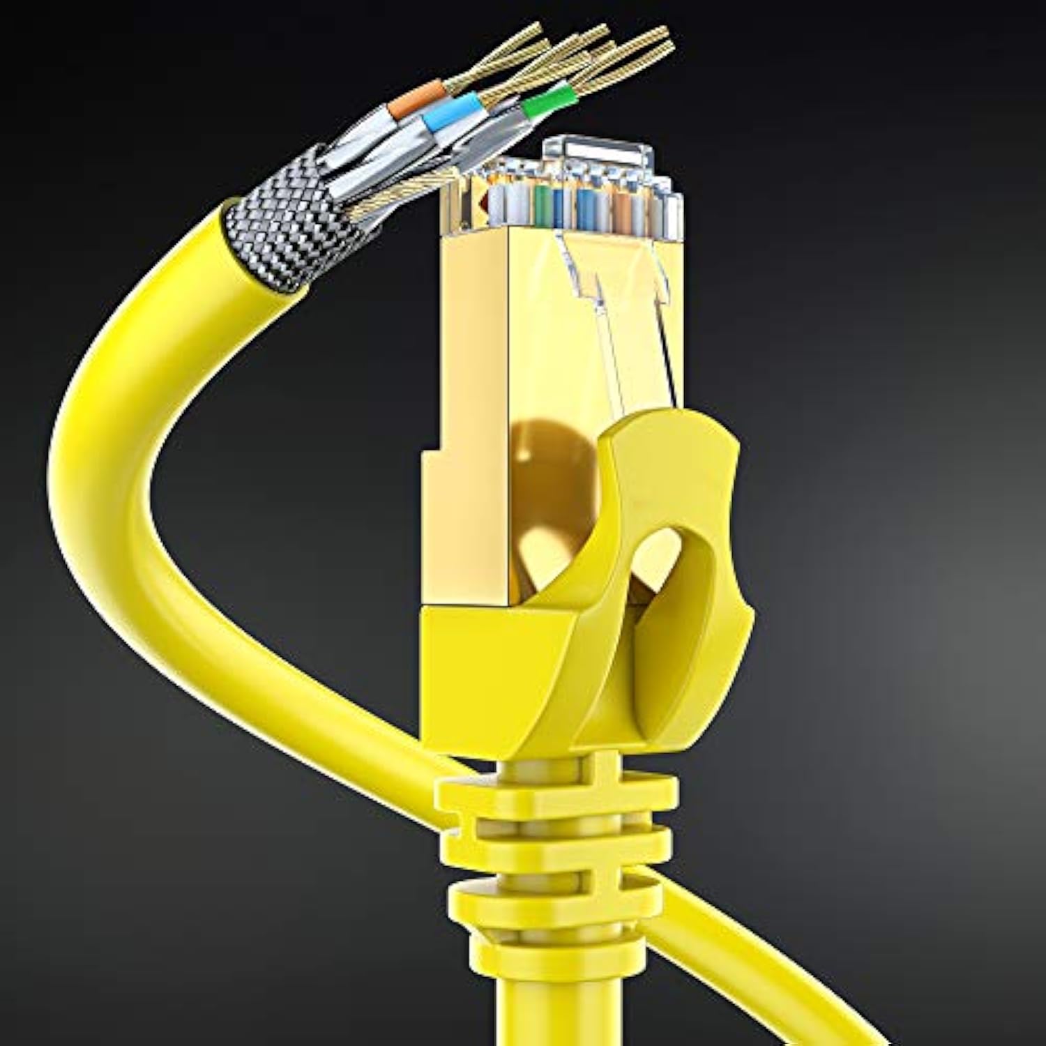 Maximm Cat 7 Ethernet Cable 100 Ft LAN Cable, Internet Cable and Network Cable