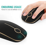Wireless Mouse - 2.4G Slim Portable Computer Mouse With Nano Receiver, Less No