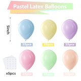 Pastel Balloons Latex Party Balloons - 150 Pack 5 Inch Spring Macaron Helium Balloons For Birthday Bridal Shower Wedding Rainbow Party Decorations