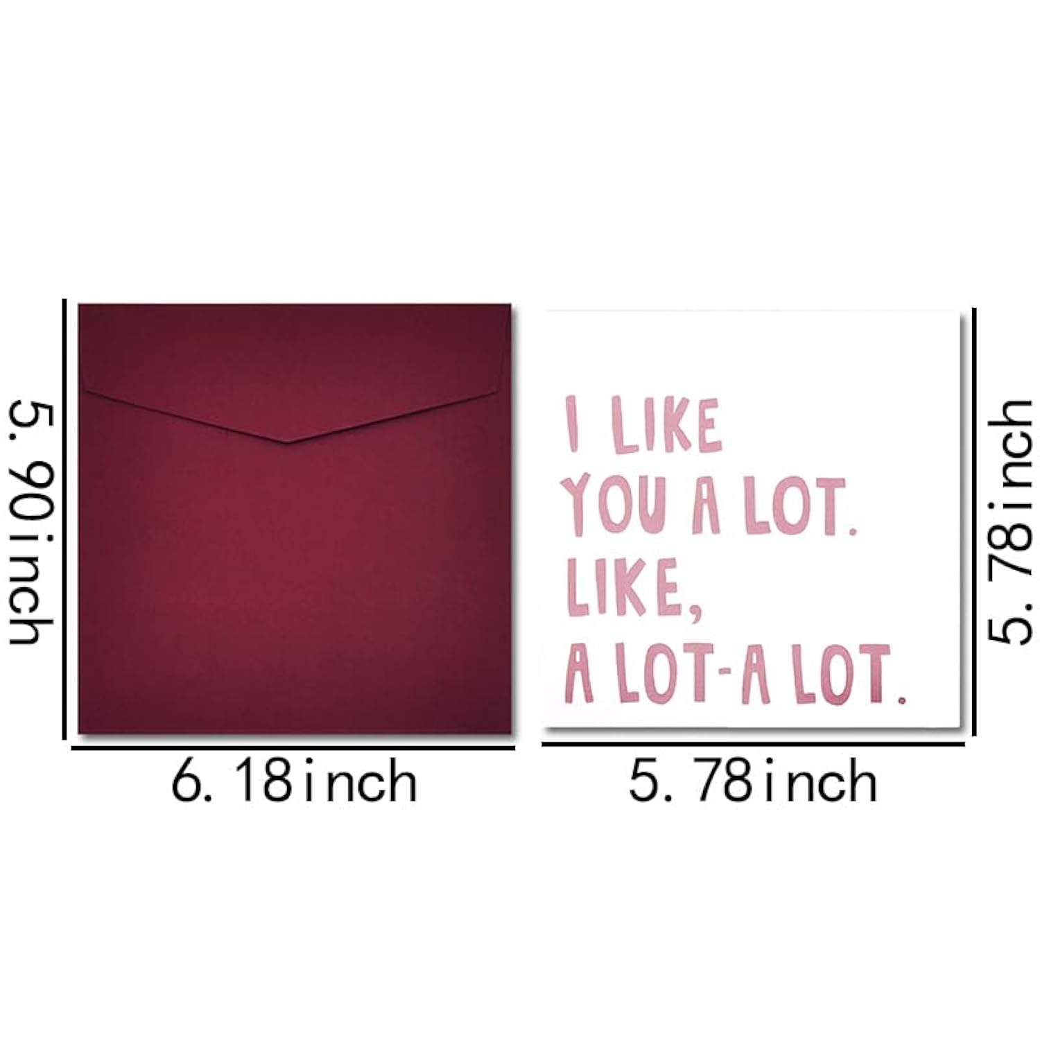 Anniversary Greeting Cards For Wife Husband Valentines Day Gifts For Girlfriend Boyfriend I Like You A Lot Card Couple Birthday Gift For Him Her Couples I Love You Gifts For Women Men