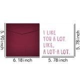 Anniversary Greeting Cards For Wife Husband Valentines Day Gifts For Girlfriend Boyfriend I Like You A Lot Card Couple Birthday Gift For Him Her Couples I Love You Gifts For Women Men