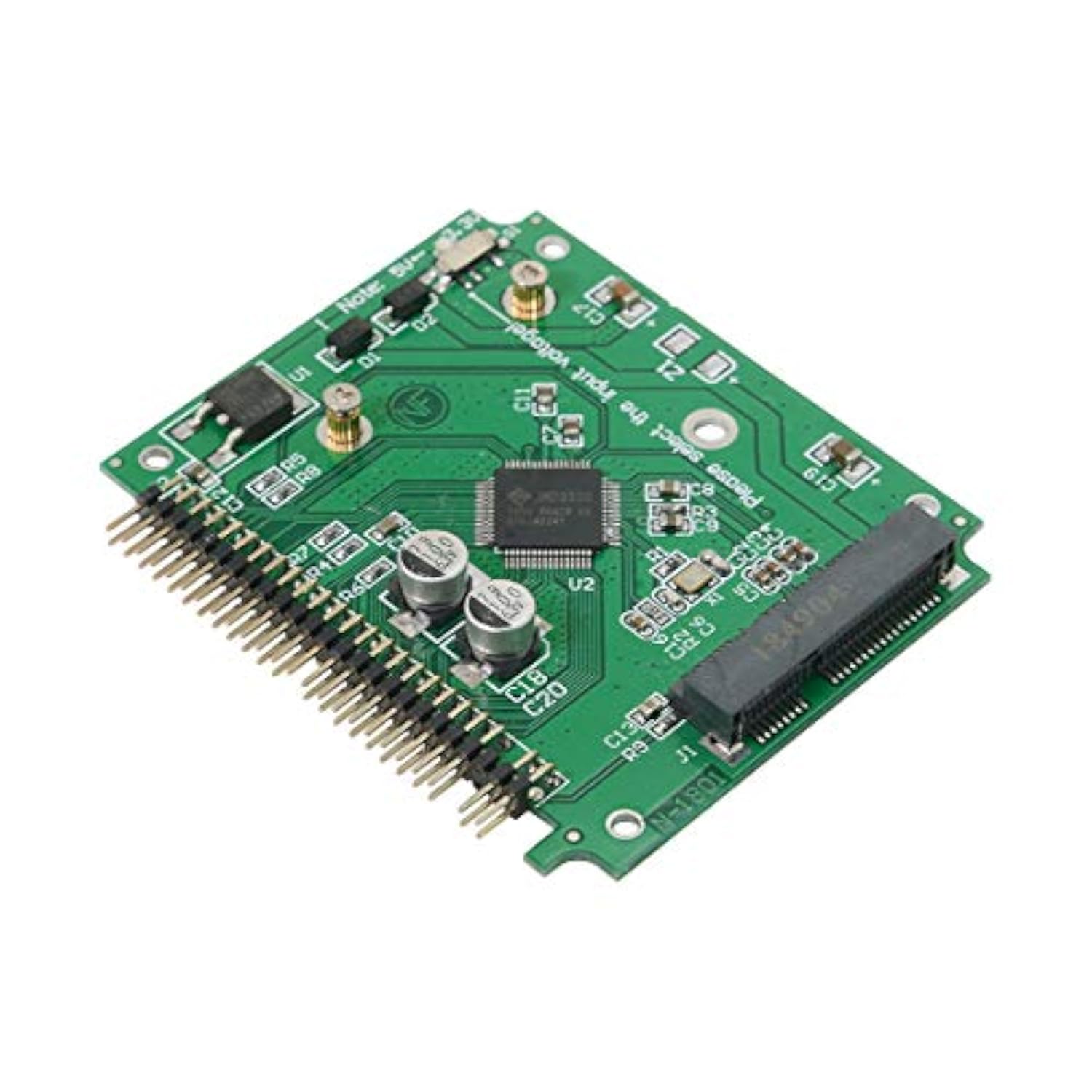 Cablecc Low Profile Half-Heigh mSATA SSD to 2.5 inch IDE 44pin Hard Disk Case