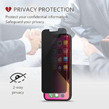 iCarez Matte Privacy Tempered Glass Screen Protector for iPhone 14 Plus iPhone 13 Pro Max 6.7-Inches 2021 [2-Pack] Tray Installation (Case Friendly) Easy Apply Anti Spy (standard packaging)