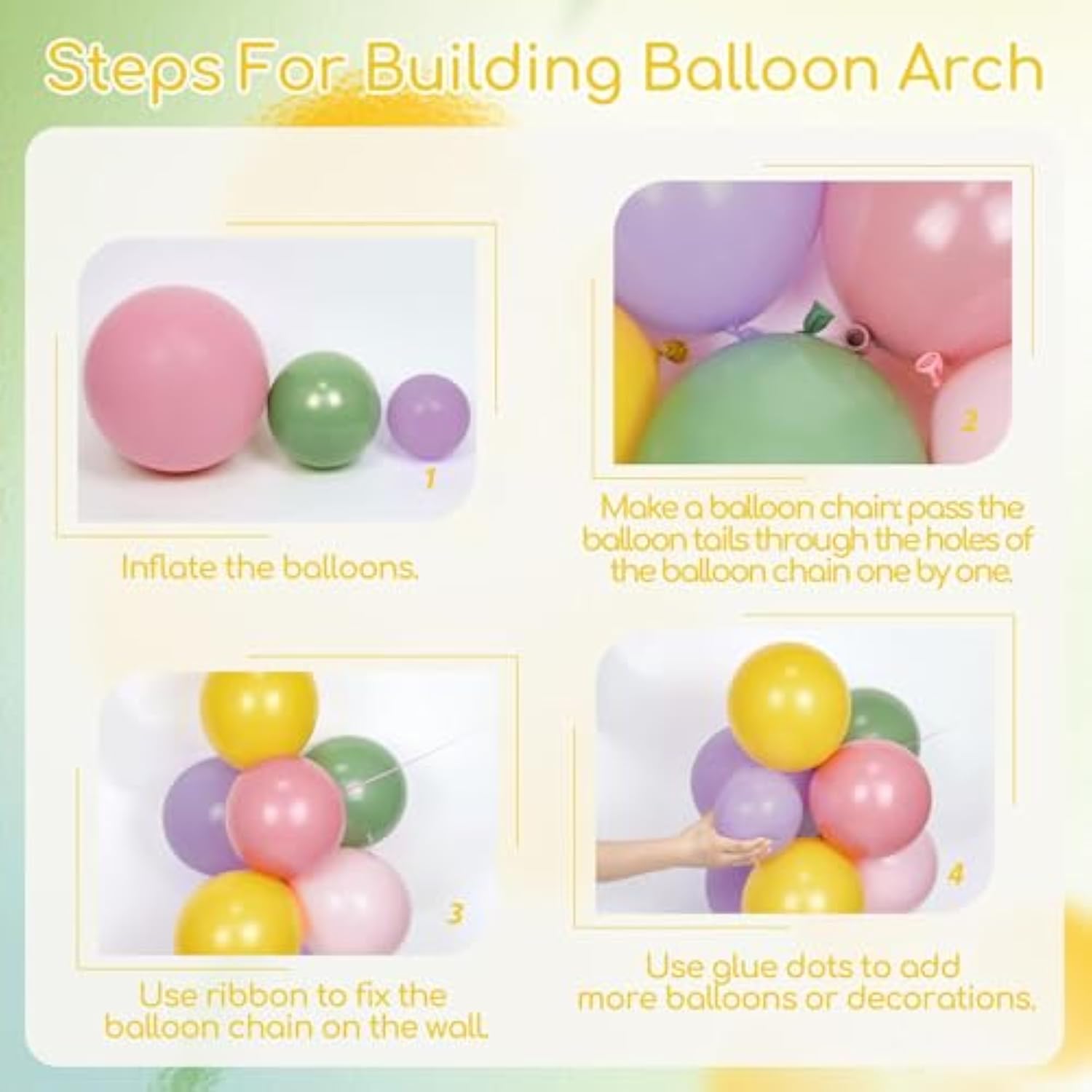 131Pcs Wildflower Floral Balloon Arch Garland Kit With Purple Dusty Pink Sage Green Light Pink Mustard Yellow Latex Balloons For Baby In Bloom Wildflower Graden Baby Shower Party Decorations