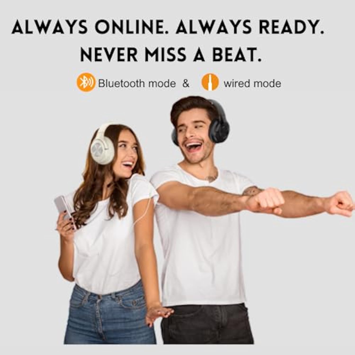 B7 Pro. Over The Ear Headphones Wireless Bluetooth 65 Hours Playtime Foldable