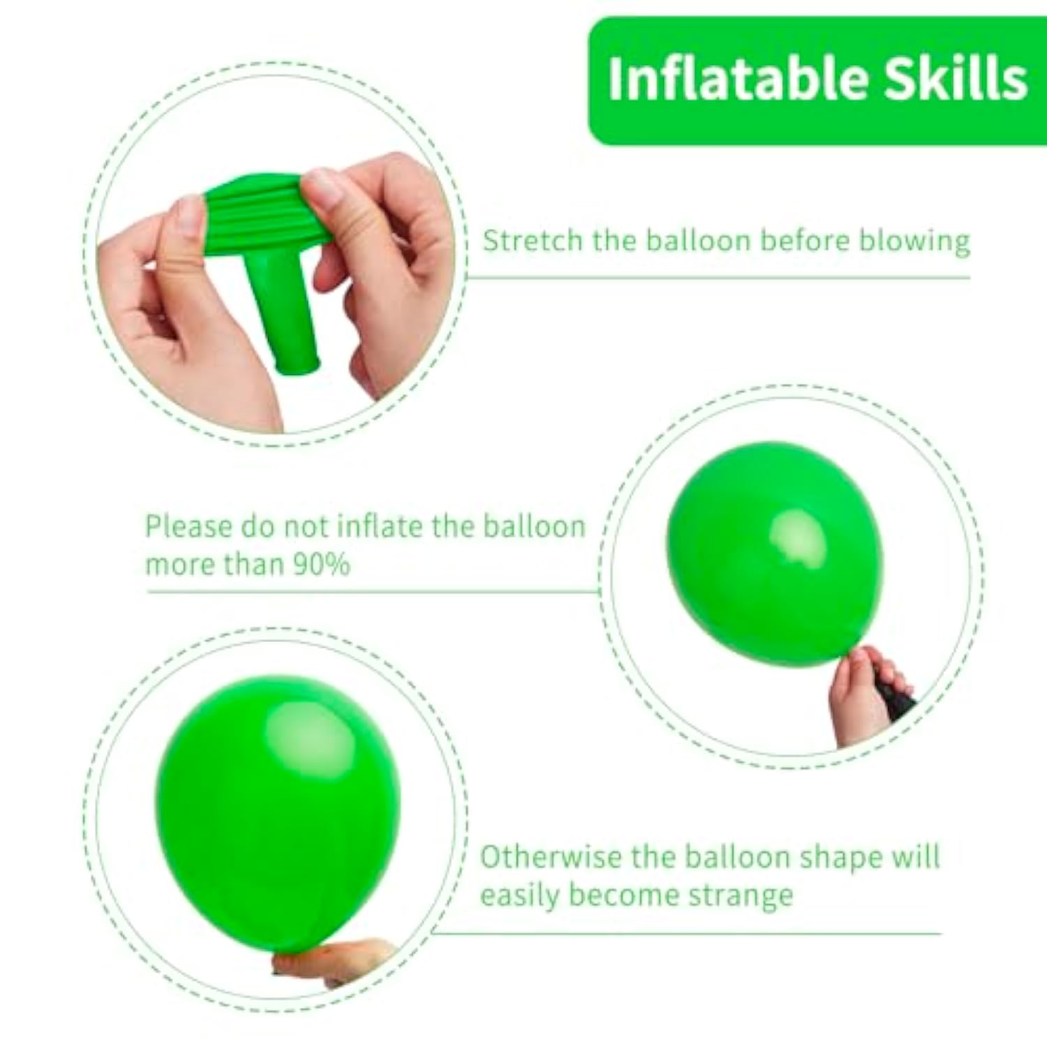 Green Balloon Garland Kit: 129 Piece Latex Party Decorations