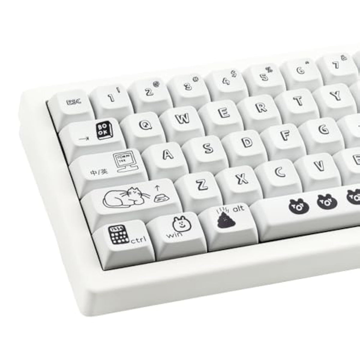 Pbt Keycaps Moa Profile Keycaps 142 Keys Custom Keycaps Dye-Sublimation Cute M