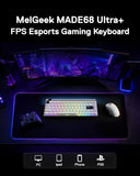 Made68 Ultra+ Wired Gaming Keyboard, Magnetic Keyboard With Hall Effect, 65% Compact Rapid Trigger, Hot-Swappable, Rgb Snap Tap & Adjustable Actuation, Online Hive Custom, Aluminum Case-Black