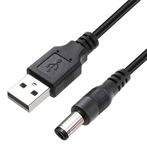 USB Power Charger Cable Cord for MelodySusie Portable UV LED Nail Lamp Nail Dryer DR-601C/Art04 Replacement Power Cord