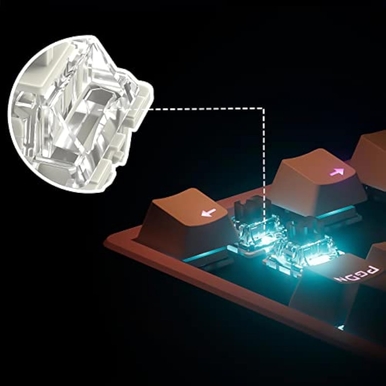 Gateron Pro 2.0 Switch 3-Pin Prelubricated Rgb Yellow Red Brown Compatible Mx