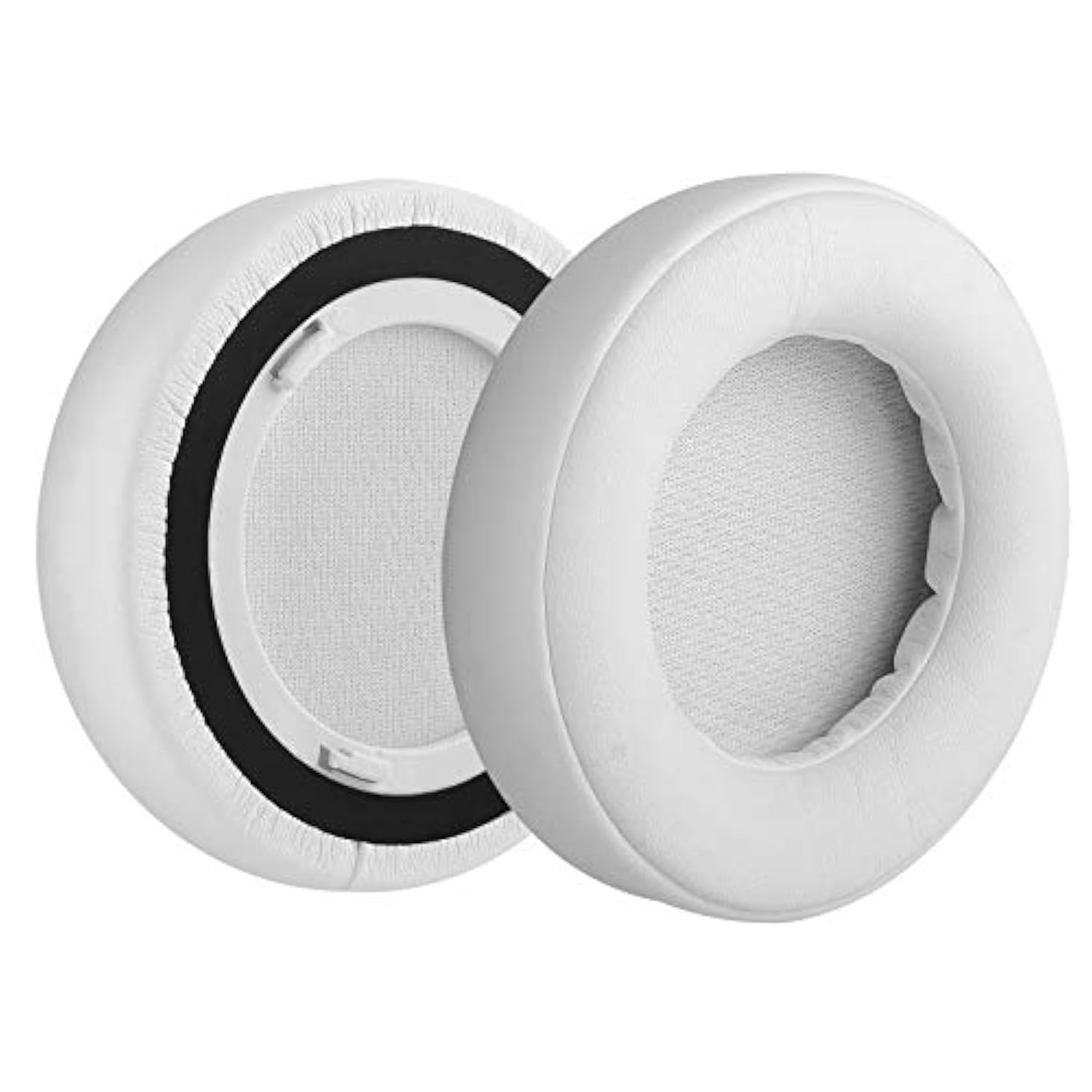 Geekria QuickFit Replacement Ear Pads for Corsair VirtuosoRGB/VirtuosoWirelessSE/VirtuosoWirelessXT Headphones Ear Cushions, Headset Earpads, Repair Parts (White)