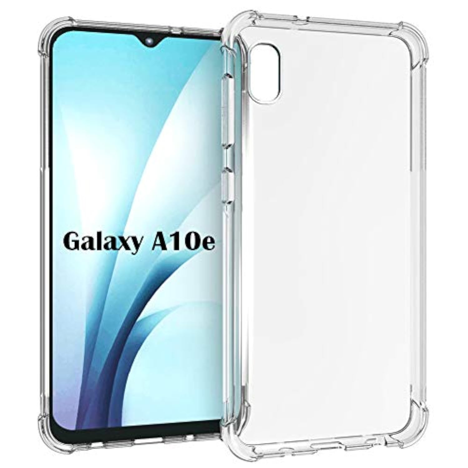 Transparent Soft TPU Full-Body Protective Case for Samsung Galaxy A10e - Clear Anti-Shock Phone Cover
