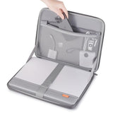 13.3 Inch Laptop Sleeve With Handle Shockproof Computer Bag Waterproof Eva Protective Carrying Case For 13-13.3 Inch Notebooks/13 Macbook Air/Macbook Pro Retina/Dell Xps 13/Hp, Dark Grey