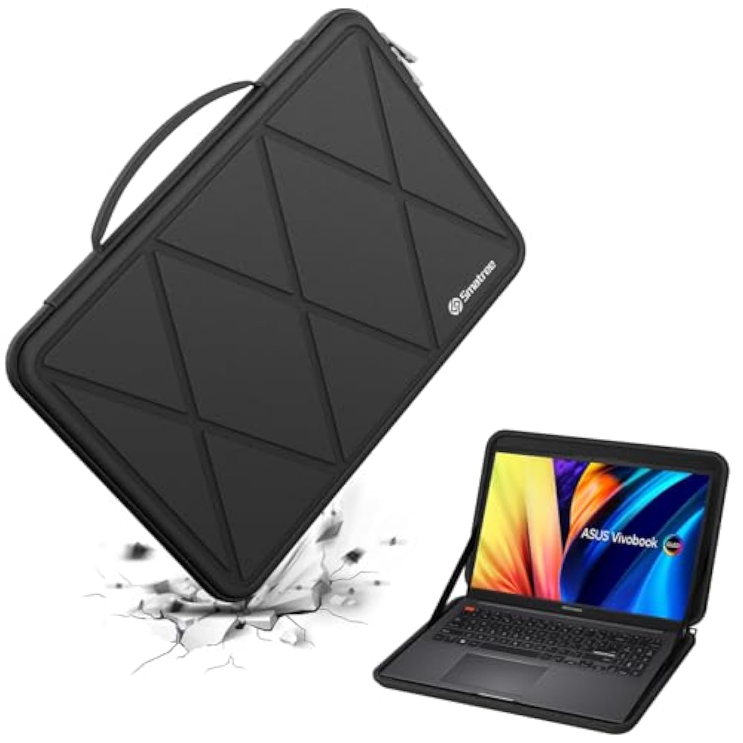 Smatree Hard EVA Protective Sleeve Case Compatible for 15.6 inch ASUS Vivobook 15X OLED, for ASUS Vivobook Pro 15 OLED K3500/M3500, for ASUS Vivobook 15/S 15 Seires Laptop Sleeve (X8274)