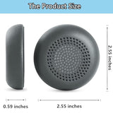 Zone Wired Earpads Replacement Compatible With Logitech Zone Wired On Ear Headphones (Do Not Fit Zone Wireless/Zone Wireless 2 / Zone 900) Ear Pads Cushions Protein Leather Gray