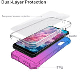 Cloud Stratus C8 Phone Case and Screen Protector Set - Blue and Pink Design