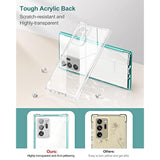 Clear Case For Samsung Galaxy Note 20 Ultra (Only) 6.9-Inch, [Built-In Screen Protector] Full Body Protection Bumper Shockproof Rugged Protective Phone Cover For 20 Ultra -(Green)