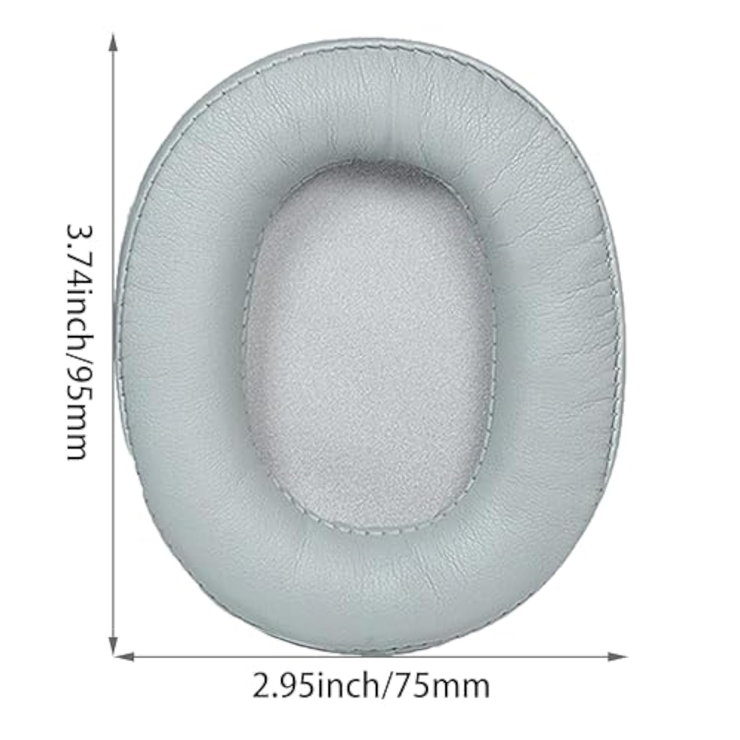 M50X Replacement Ear Pads Compatible With Ath M50X, M50Xbt2, M50Xbt, M50, M40X, M30, M20, M10, Msr7 Sx1 Headphones, Replacement Ear Pads Made Of Protein Leather And Memory Foam (Silver Gray)