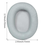 M50X Replacement Ear Pads Compatible With Ath M50X, M50Xbt2, M50Xbt, M50, M40X, M30, M20, M10, Msr7 Sx1 Headphones, Replacement Ear Pads Made Of Protein Leather And Memory Foam (Silver Gray)