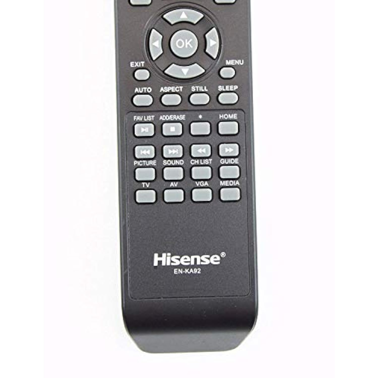 Original Hisense EN-KA92 LCD TV Remote Control Supplied with Models 32D37, 32H3B1, 32H3B2, 32H3C, 32H3E, 40H3B, 40H3C, 40H3E