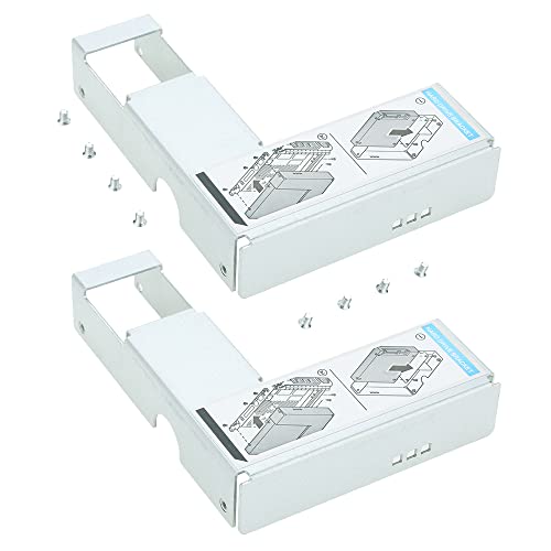 Lot Of 2, 9W8C4 Y004G G302D X968D 2.5" To 3.5" Adapter Converter Compatible For X7K8W Y796F F238F Kg1Ch F9541 651314-001 Tray Caddy
