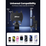 Car Phone Holder For Dashboard Cell Phone Mount For Car 360 Degree Rotation Clip Design Compatible With All Cell Smart Phones.