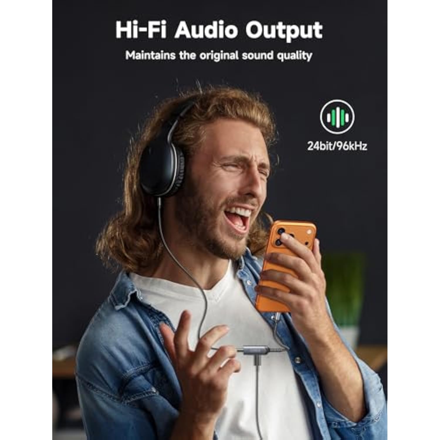 Usb C Headphone Adapter And Charger, 2-In-1 Type To 3.5Mm Audio With Pd 60W Fast Charging For Iphone 16 Pro/16 Pro Max/16/16 Plus/15 Pro Max/15 Pro,Samsung S24/S24+/S23/S22/S21,Ipad Pro-Red