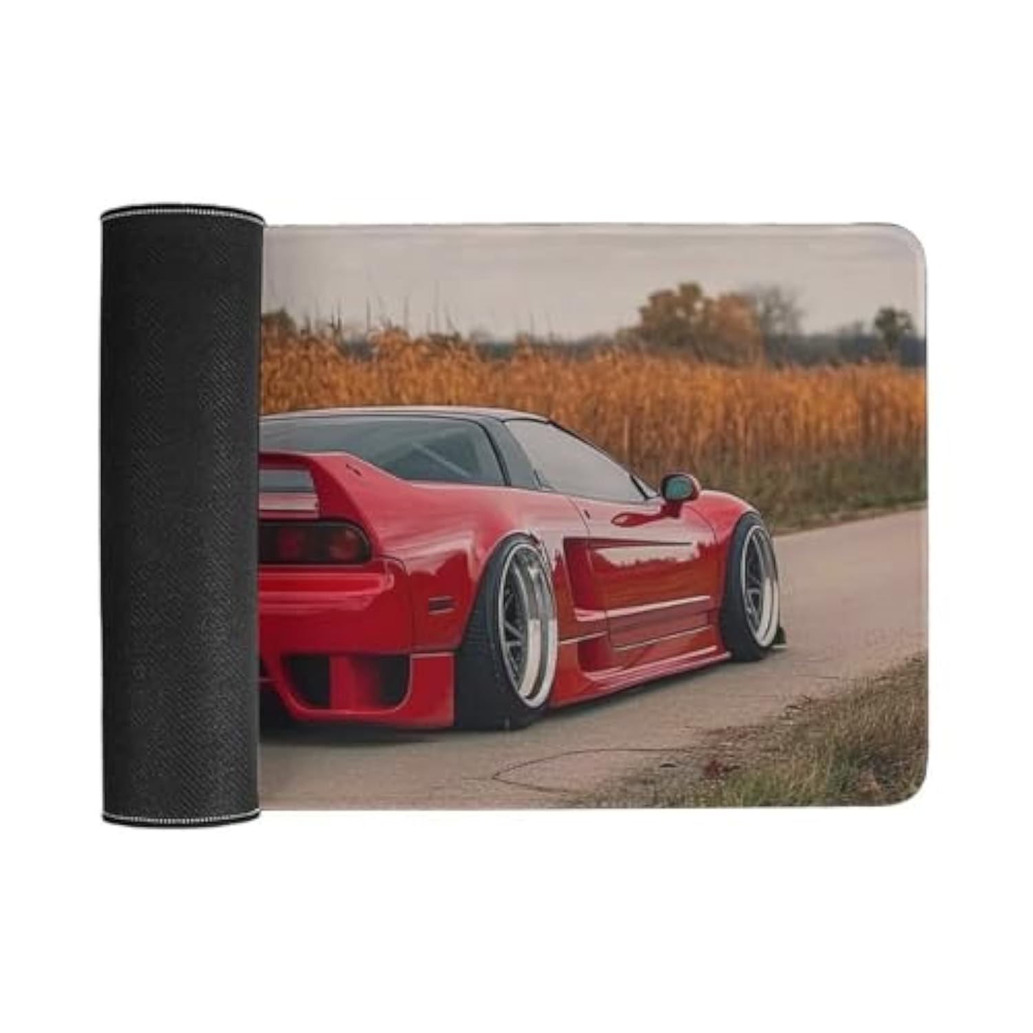 Jdm Car Nsx Red Large Gaming Mouse Pad Non-Slip Rubber Base Desk Mat Computer Accessories For Office & Gaming Setups 30X60Cm