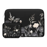 MOSISO Laptop Sleeve Compatible with MacBook Air/Pro, 13-13.3 inch Notebook, Compatible with MacBook Pro 14 inch M4 M3 M2 M1 Pro Max 2024-2021, Neoprene Carrying Bag Cover with Small Case,Retro Flower