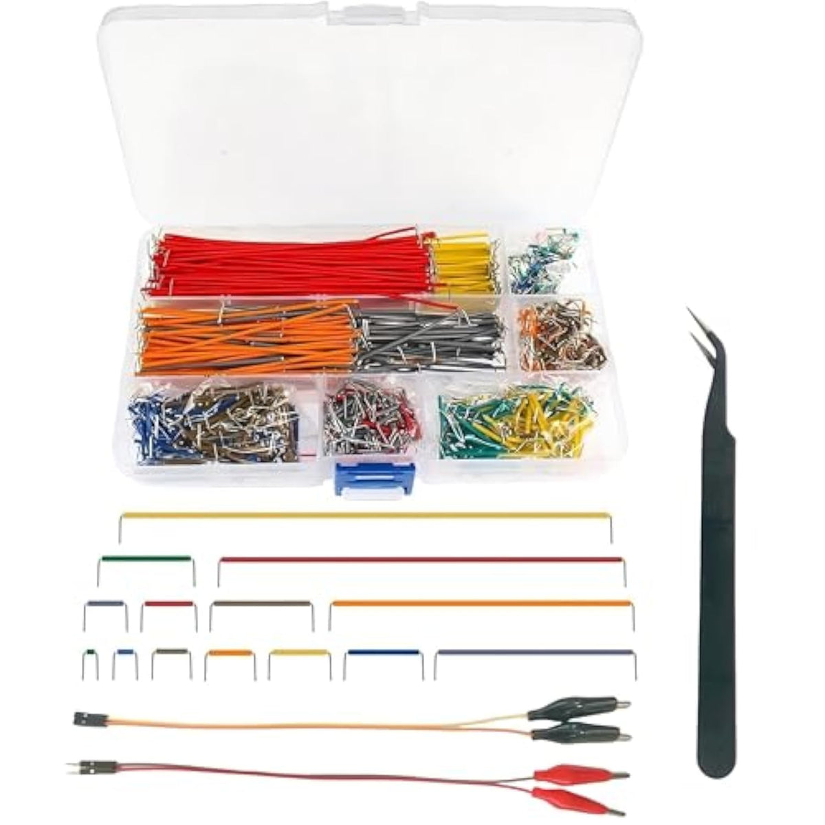 14 Vaules 840 Pcs 2-125Mm Breadboard Jumper Wires Kit
