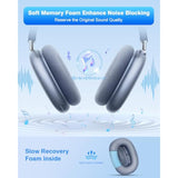 Replacement Ear Pads For Airpods Max Ear Cushion Fabric Memory Foam Magnetic Earpads For Airpods Max (Blue)
