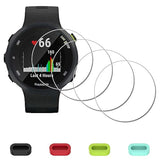 4 Pack Garmin Forerunner 55 45 45S Screen Protector with Silicone Anti-Dust Plugs