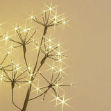 Lighted Brown Starburst Tree With 368L Warm White Fairy Lights 4Ft, Twig Tree With Lights For Indoor Outdoor Home Christmas Winter Holidays Party Decoration