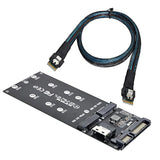 Sff-8654 Cable & Card U2 Kit Ngff M-Key To Slimline Sas Nvme Pcie Ssd Sata Ada