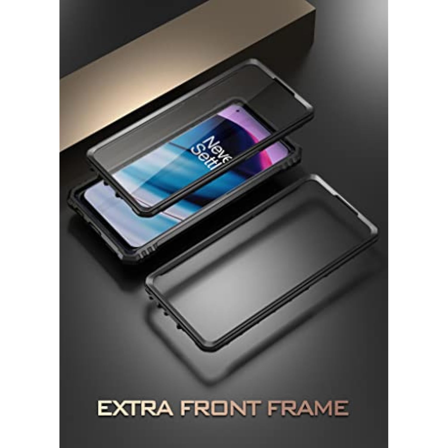 Revolution Series Case For Oneplus Nord N20 5G, [6Ft Mil-Grade Drop Tested], Full-Body Rugged Dual-Layer Shockproof Protective Cover With Kickstand And Built-In-Screen Protector, Black