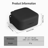 Silicone Protective Case for Apple AirPods 2a with Lanyard, Soft Flexible Scratch Resistant Cover