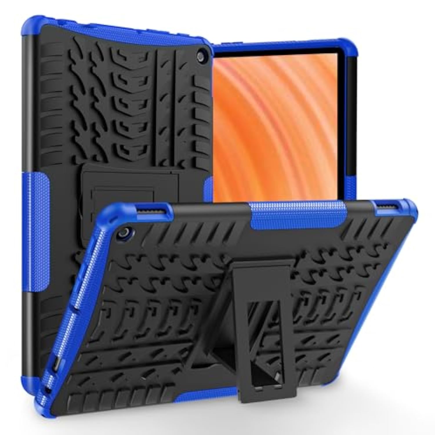 For Fire Hd 10 Tablet Case 13Th Generation 2023 And Amazon Kindle Fire Hd10 Case 2023, Heavy Duty Dual Layer Shockproof Impact Resistance Protective Case With Kickstand For Kids