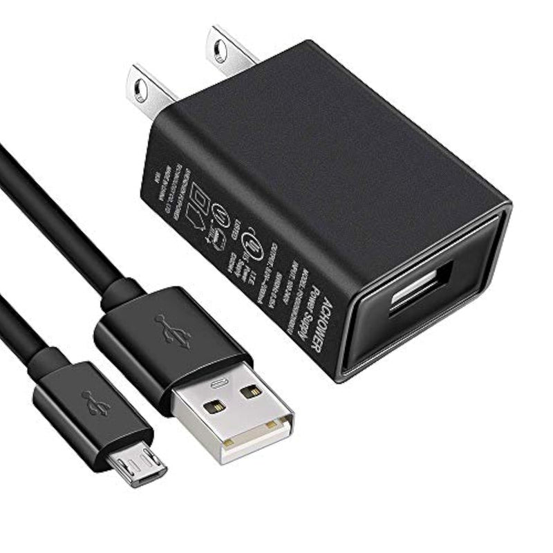 Compatible For Jitterbug Flip Phone Charger - [Ul Listed] For Jitterbug Flip, Smart 2 Cell Phone Micro Usb Wall Charger With 5Ft Cable