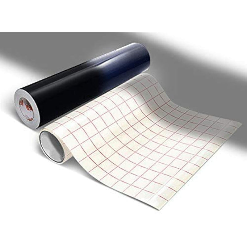 5400 Black Reflective Adhesive Vinyl Wrap 12" X 24" Roll Including 12"