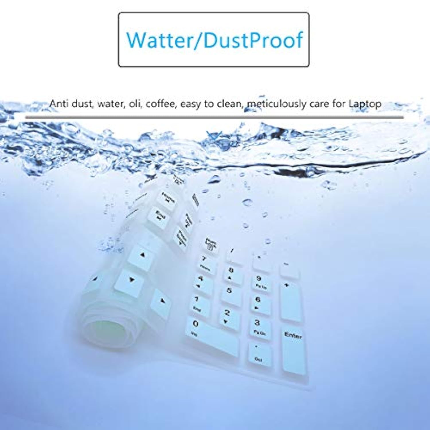 Keyboard Cover Skin Protector for Logitech MK120 K120 Wired Keyboard