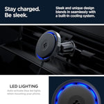 Spigen OneTap Pro 3 Cryomax (Fast Charging with Ultra-Quiet Noiseless Cooling) Wireless MagSafe Car Mount Charger Airvent Hook Designed for iPhone 16 Pro Max, 16 Pro, 16 Plus, 15, 14, 13, & 12 Series