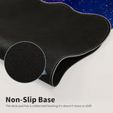 Large Wavy Shape Mouse Pad – Non-Slip Extended Gaming & Office Desk Mat, 31.5 X 11.8 In, Durable Waterproof Keyboard & Mouse Mat For Laptop, Desktop & Multi-Monitor Setup,Stunning Nebula Space