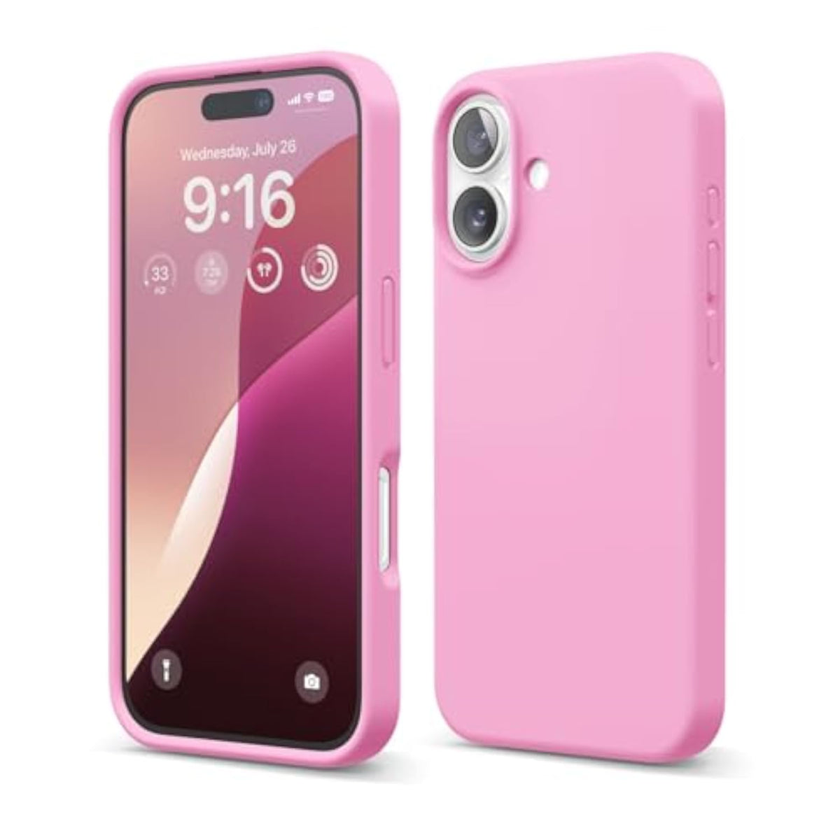 elago Premium Liquid Silicone Case for iPhone 16 Hot Pink
