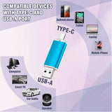 2 Pack 128Gb Type-C Usb 3.0 Flash Drive 128Gb 2-In-1 Usb-C Thumb Drives Memory Stick Jump Drive For Smartphones,Computer,Tablet,Pc