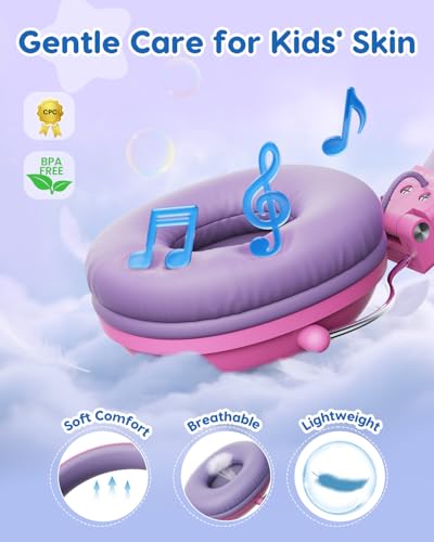 Kids Headphones, 74/85dB Safe Volume Limit, Stereo Sound, Wired On-Ear Headphones for Kids Boys Girls, 3.5mm Jack for Tablet, iPad, Kindle, YOTO