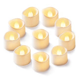 24Pcs Flickering Flameless Candle Battery Operated, 200+Hours Fake Electric LED Tea Lights for Votive, Centerpiece Table Decorations, Wedding, Aniversary, Halloween, Christmas