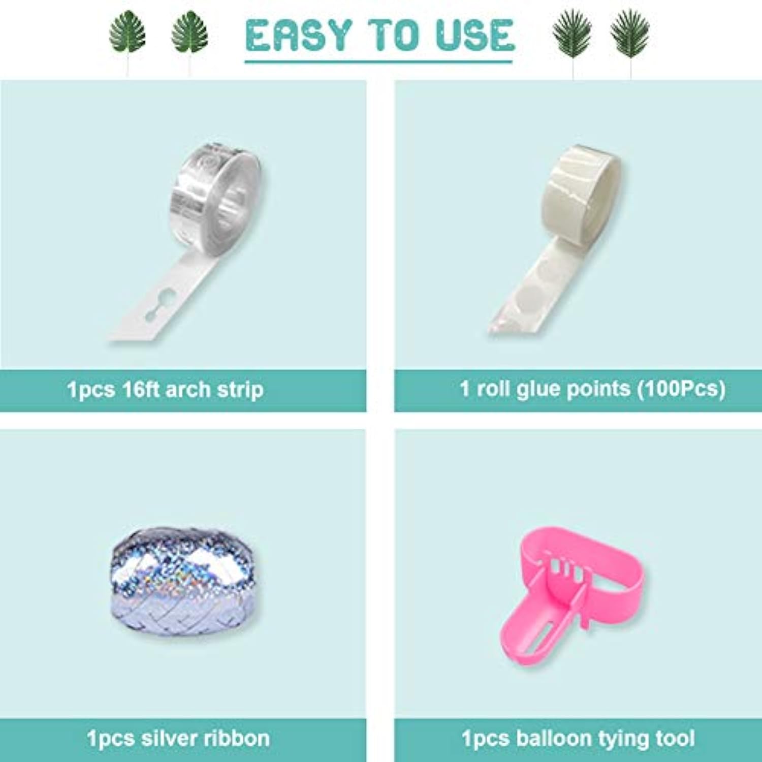 151Pcs Jungle Safari Balloon Garland Kit, Metallic Green Gold Tropical Balloons Arch Artificial Palm Leaves For Animal Dinosaur Two Wild One Birthday Baby Shower Decoration Boys Party Supplies